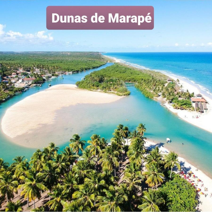 Chale Aconchegante Na Barra De Sao Miguelヴィラ エクステリア 写真