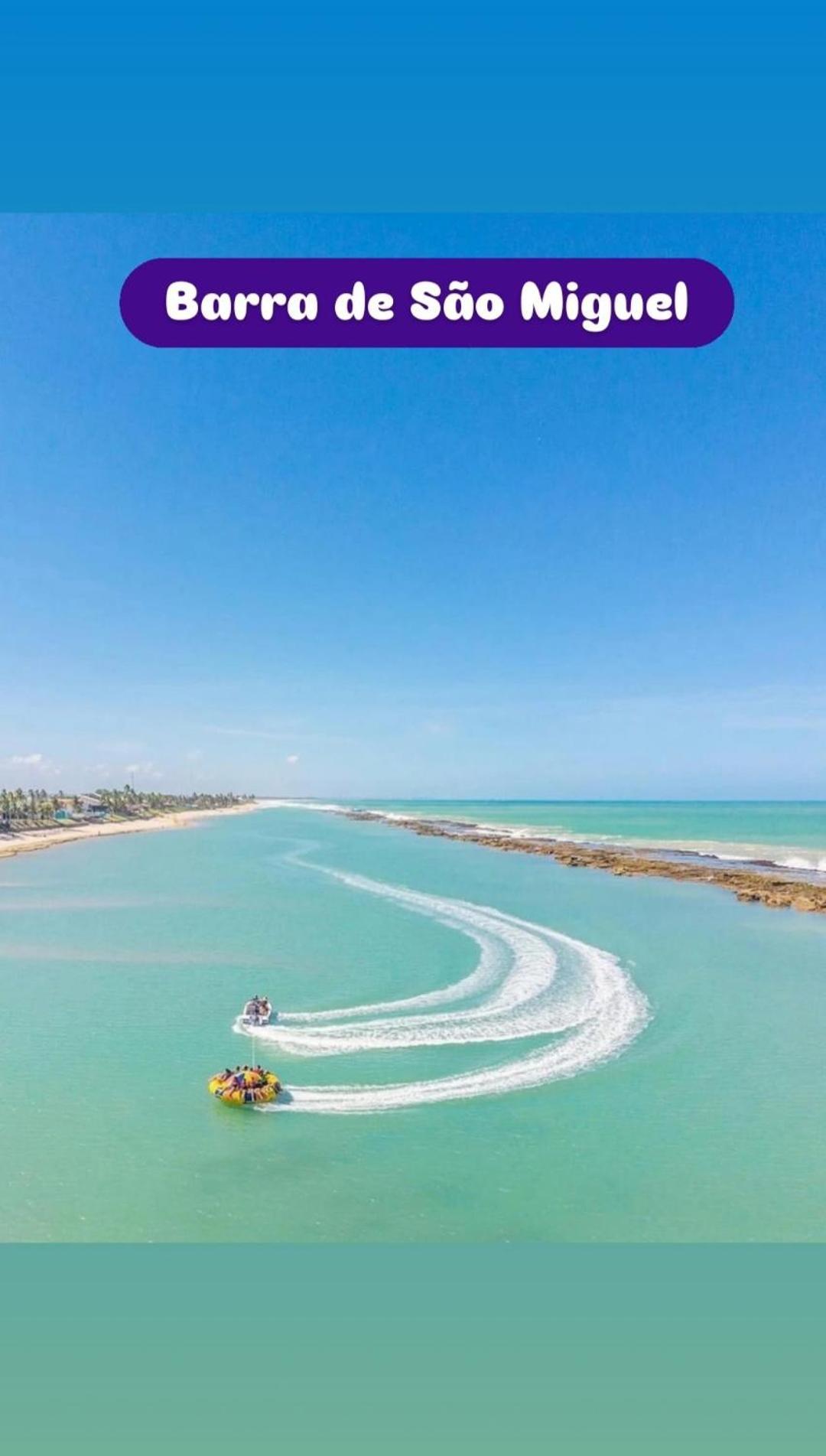 Chale Aconchegante Na Barra De Sao Miguelヴィラ エクステリア 写真